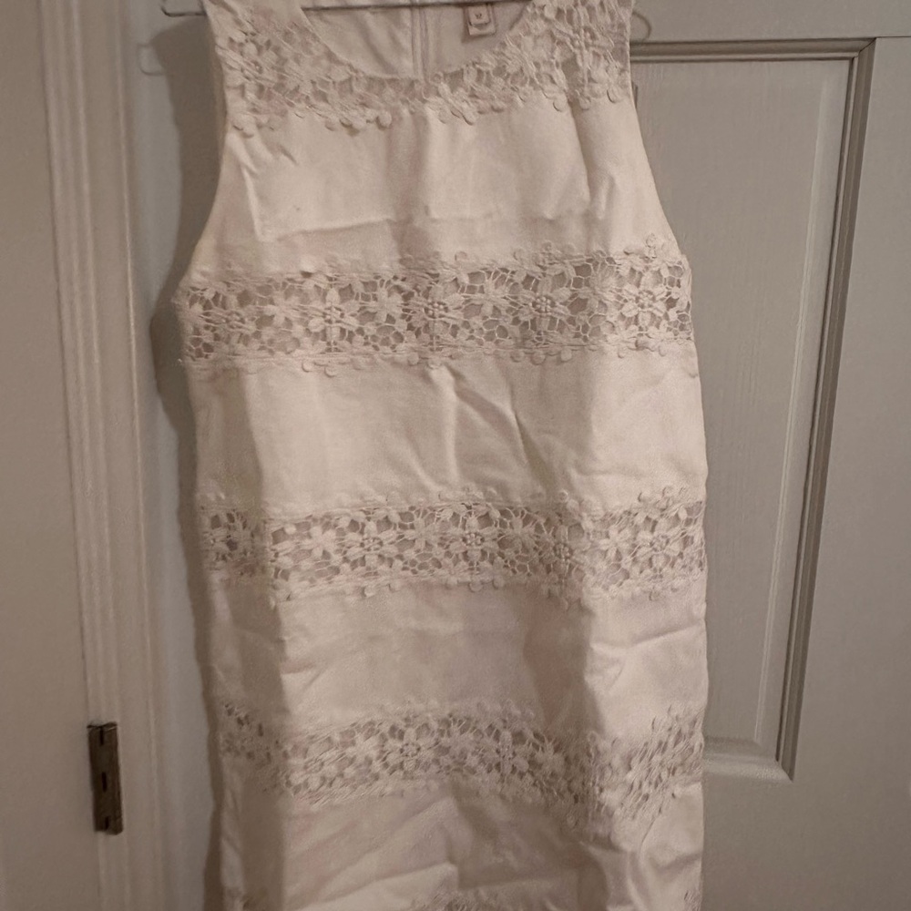 J. Crew Ivory Lace Dress